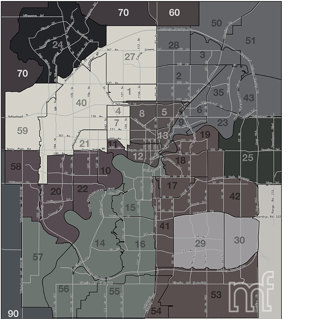 Edmonton Real Estate Zone Map