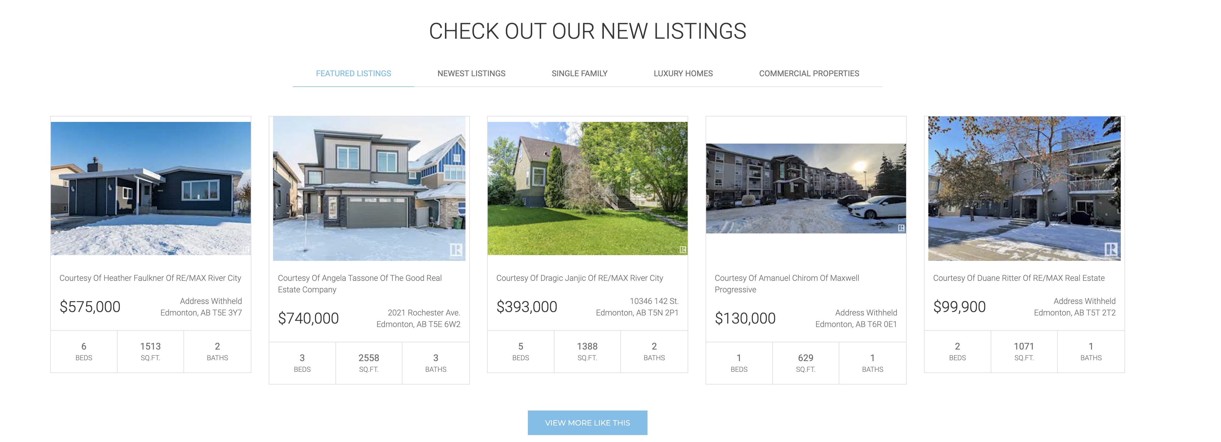Edmonton Real Estate Online search