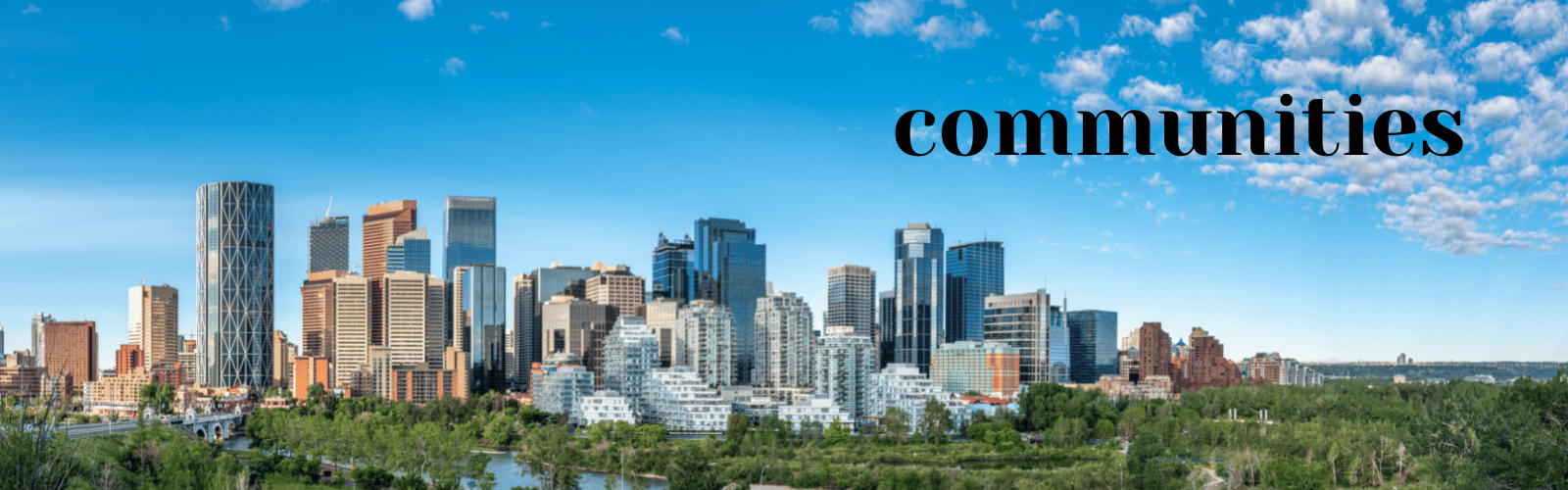 Calgary community map