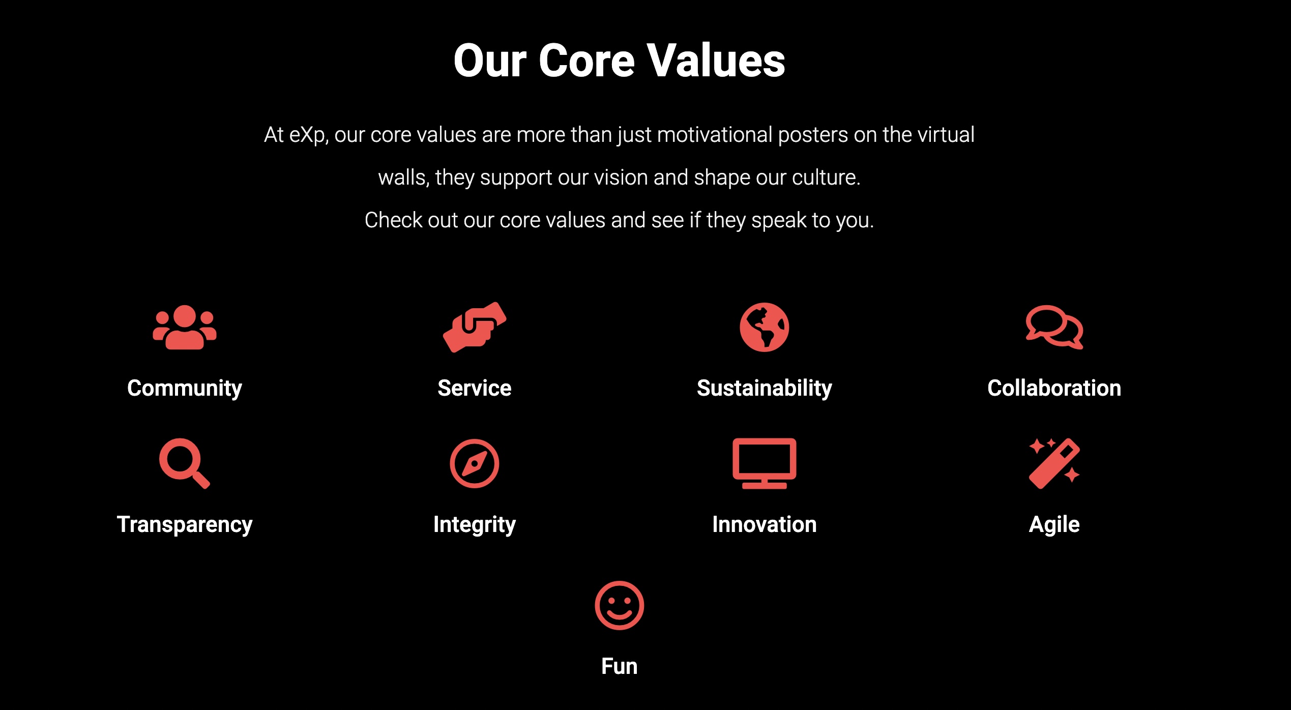 exp core values alberta