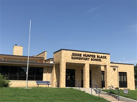Image of the front of Black Elementary School