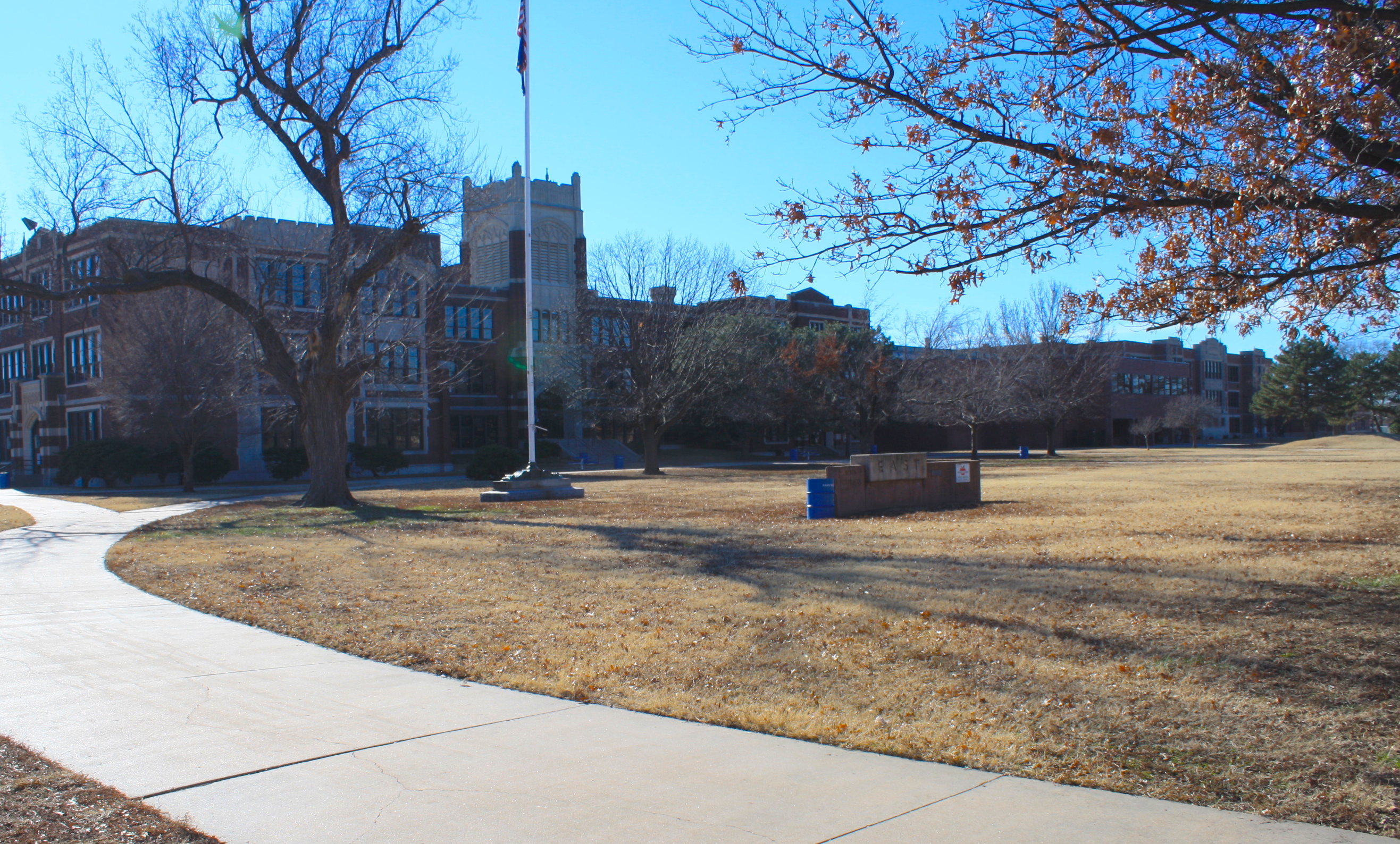Image of the front of East High School