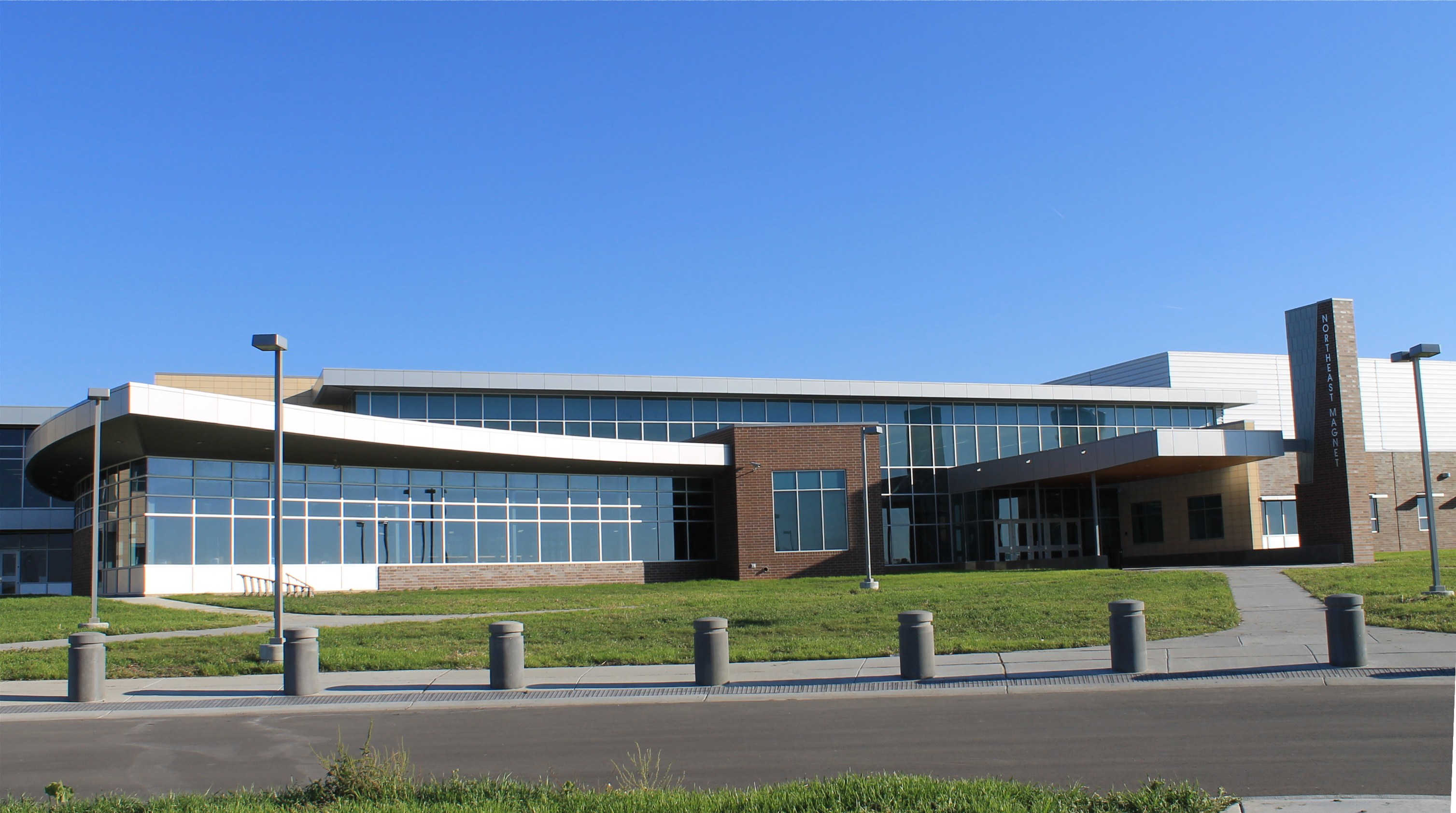 Image of the front of Northeast High School