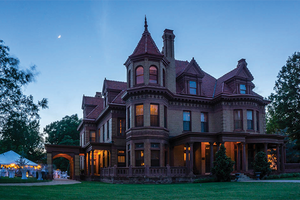 Exterior of the Overholser Mansion in Oklahoma City, OK