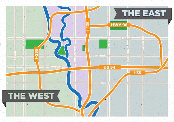What is East and West Wichita Kansas