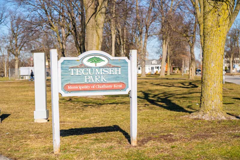 Visit Tecumseh Park in Chatham, ON
