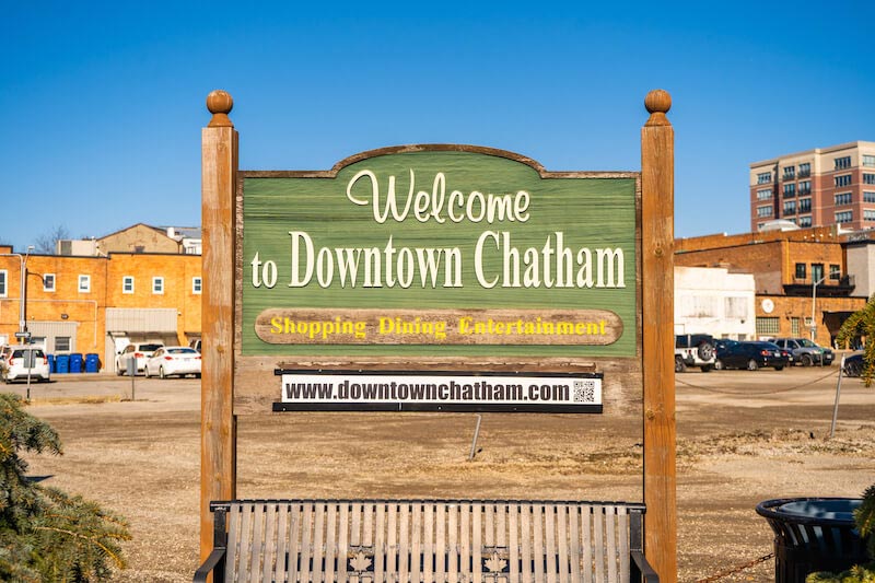 Welcome to Downtown Chatham Sign