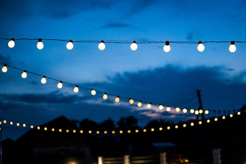 Outdoor Lighting Safely Adds to the Mood