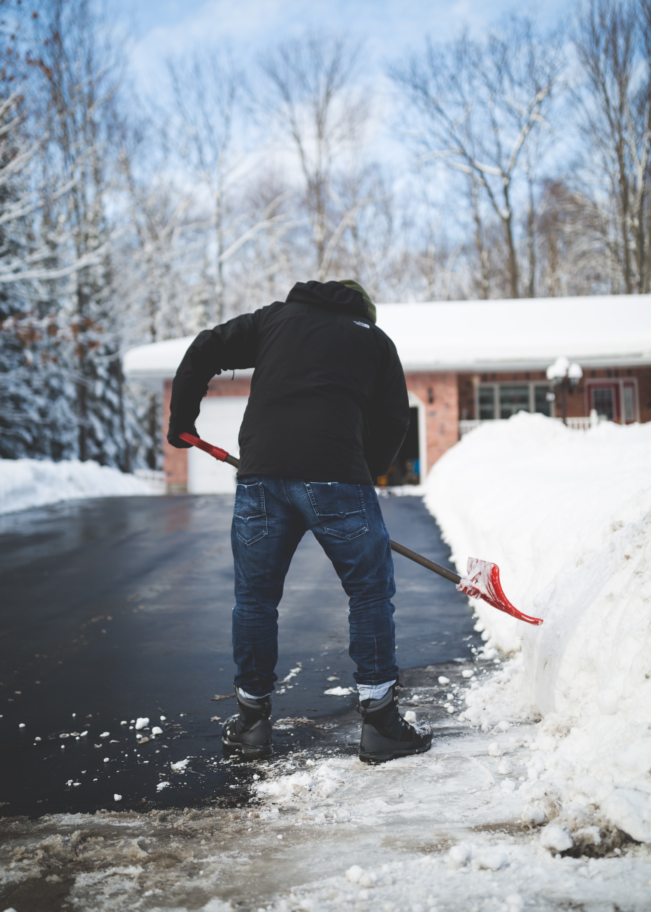 Strategize your snow shoveling plan to make less work