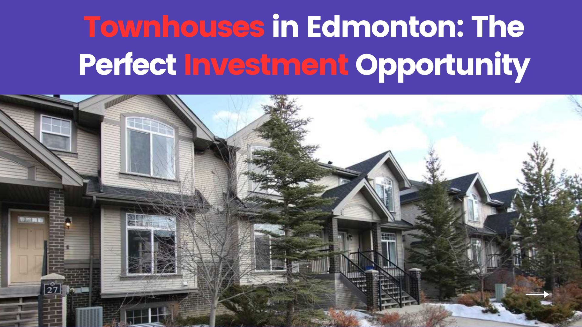 Townhouses in Edmonton