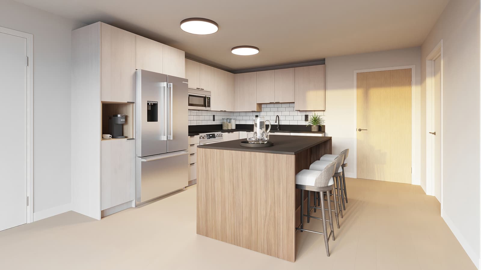 Kuilei Place Kitchen Rendering