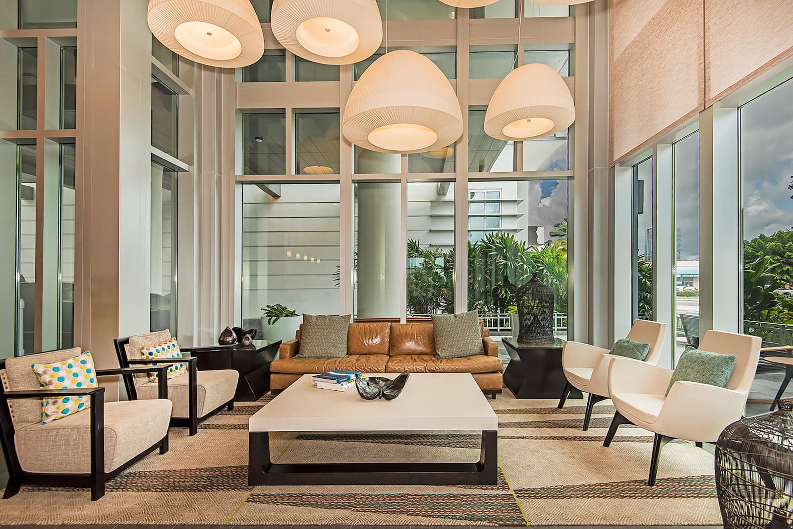 Sitting area inside an Oahu condo