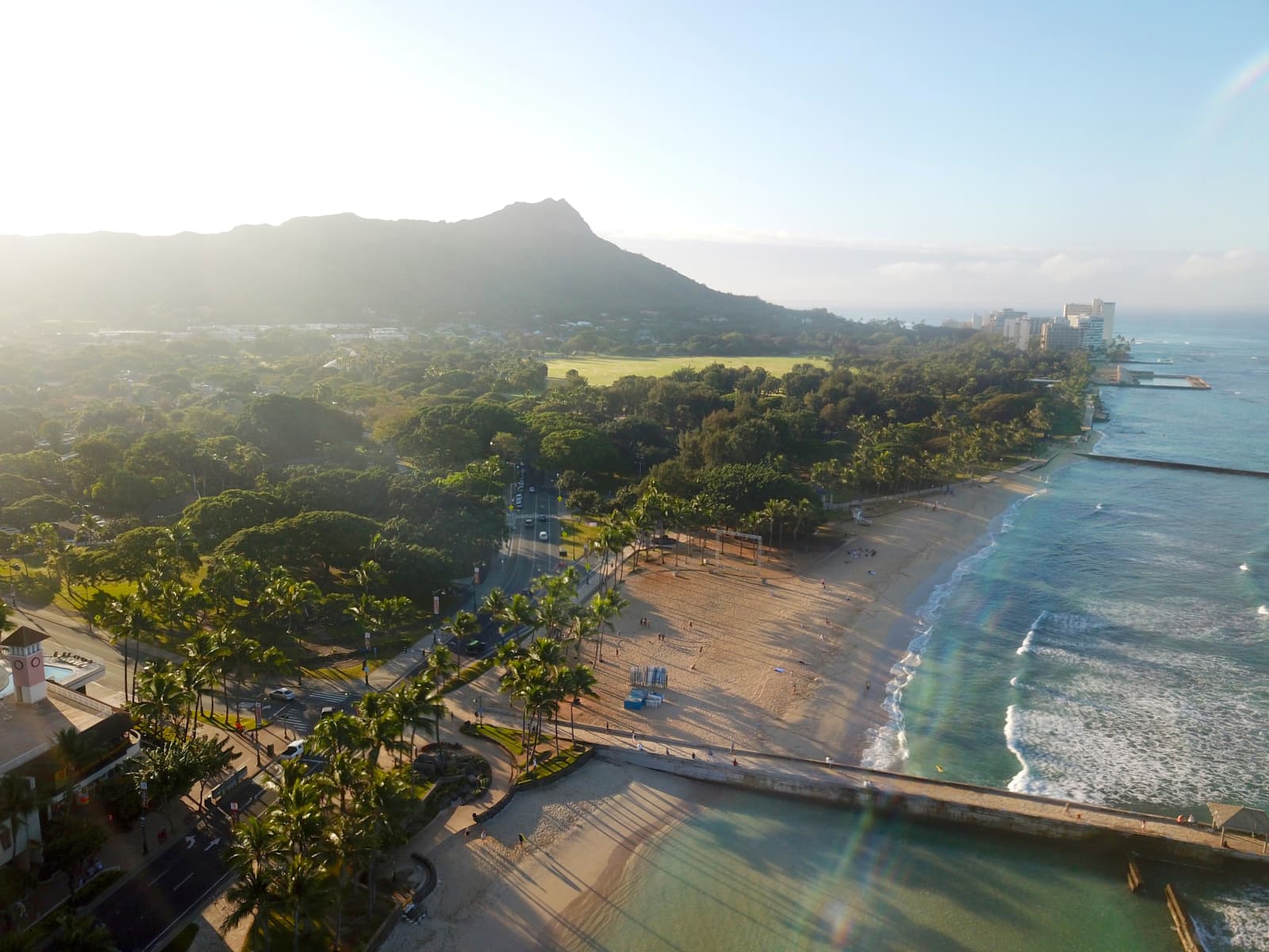 Aerial view of Waikiki / Kuhio Beach