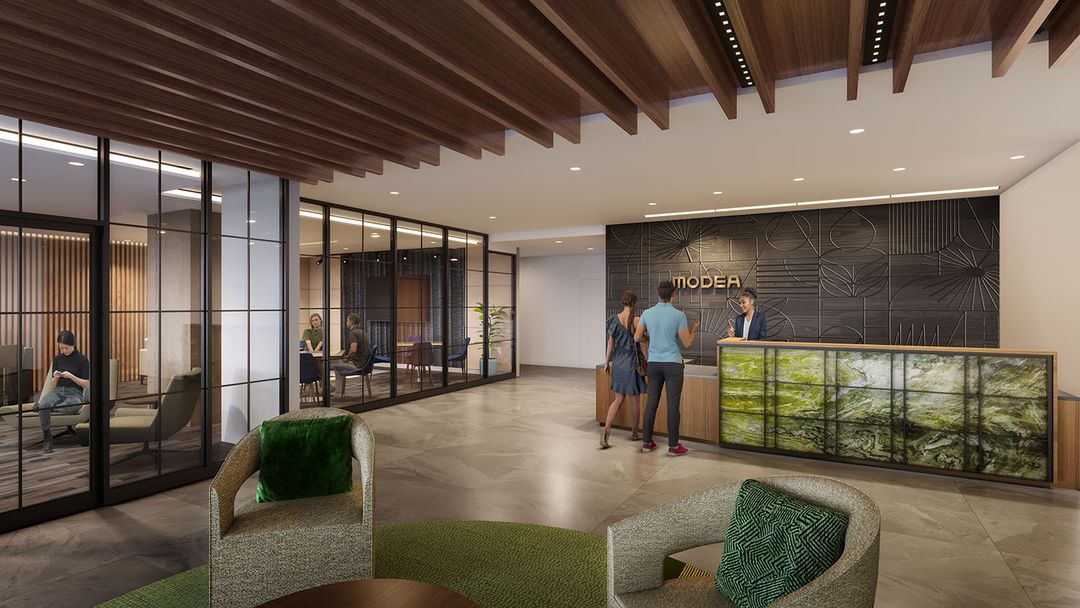 Rendering of the Modea Lobby