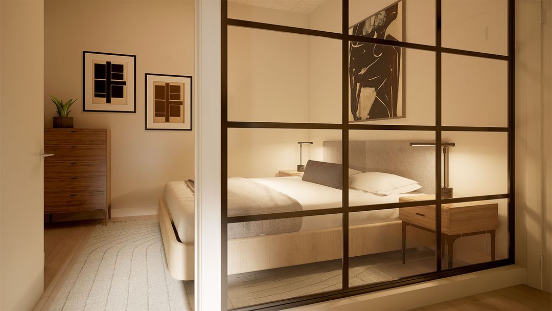 Bedroom rendering in Modea