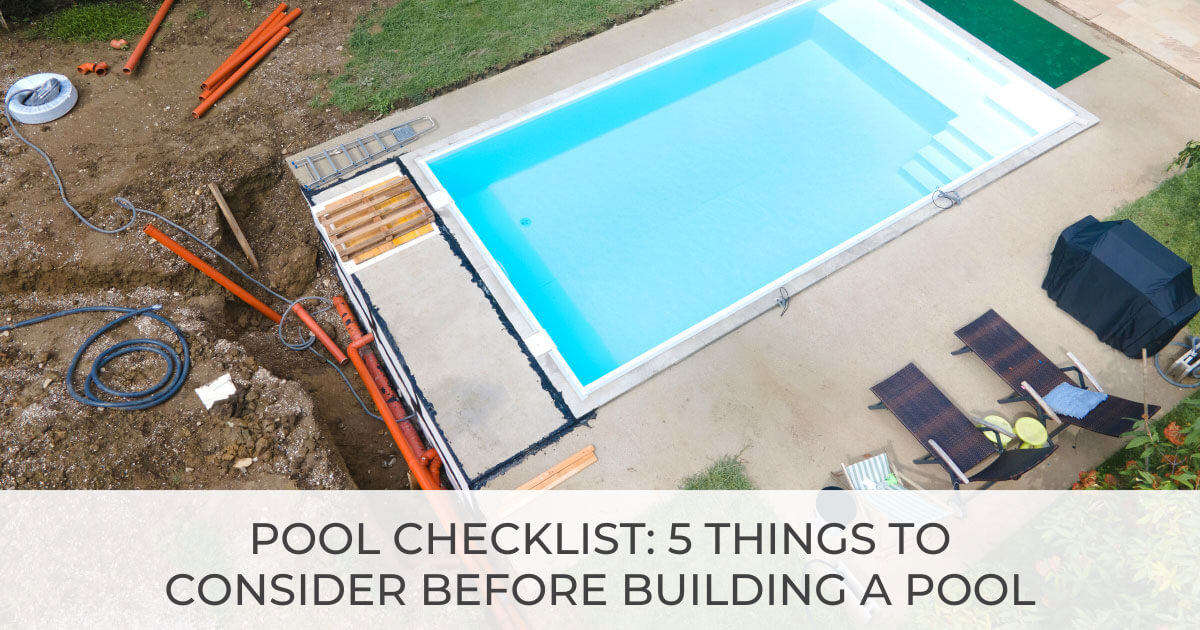 What to Consider Before Building a Pool