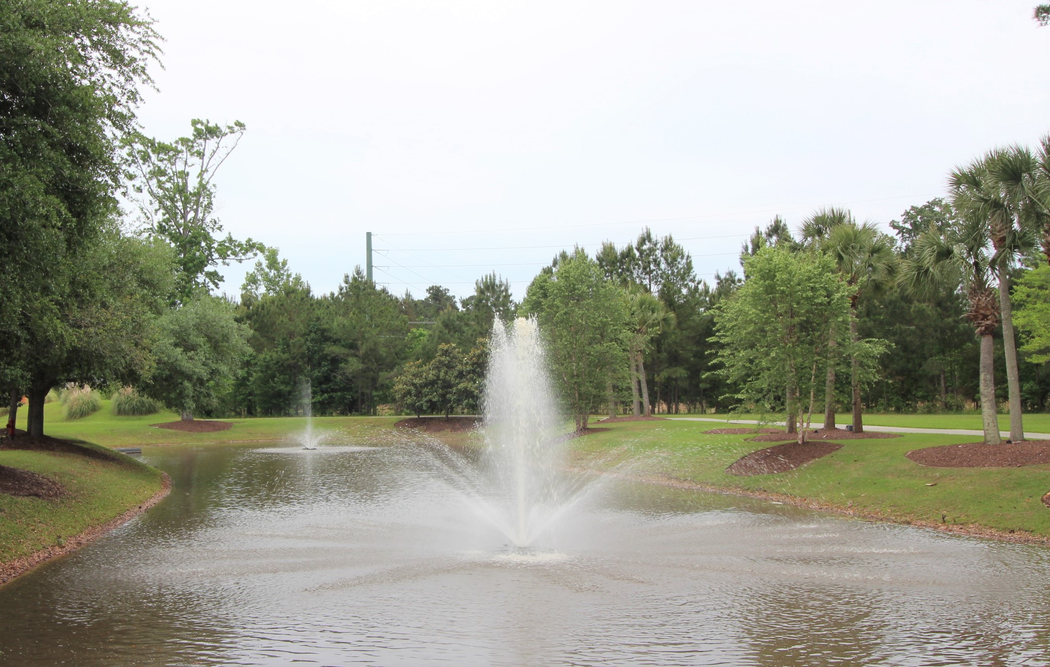 fountain in Carolina Waterway Plantation in Carolina Forest