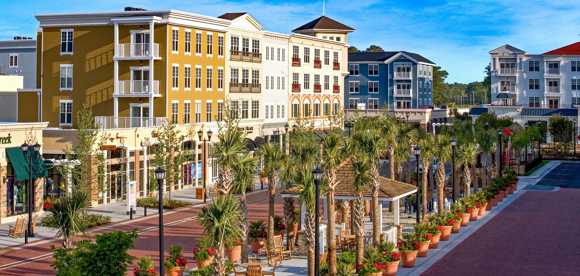 Market Commons, an upscale area with some of the best homes for sale in Myrtle Beach