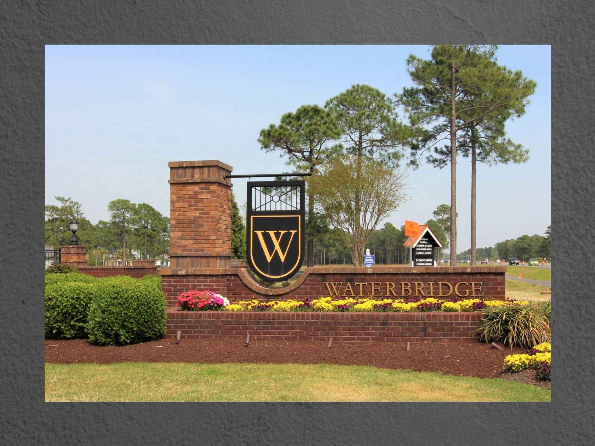 entrance to waterbridge, a neighborhood with homes for sale in carolina forest, SC