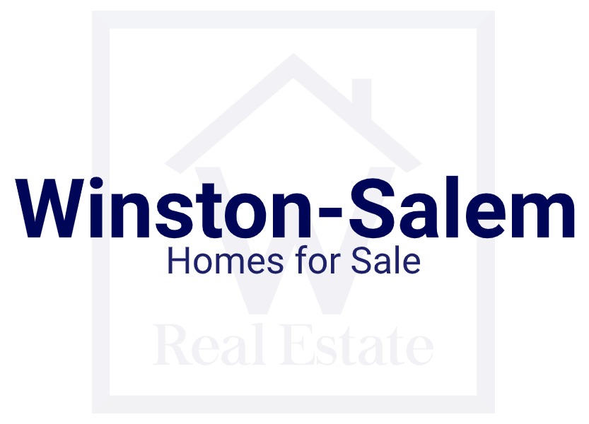 A custom pic showing the words "Winston-Salem Homes for Sale" over W Real Estate's logo.