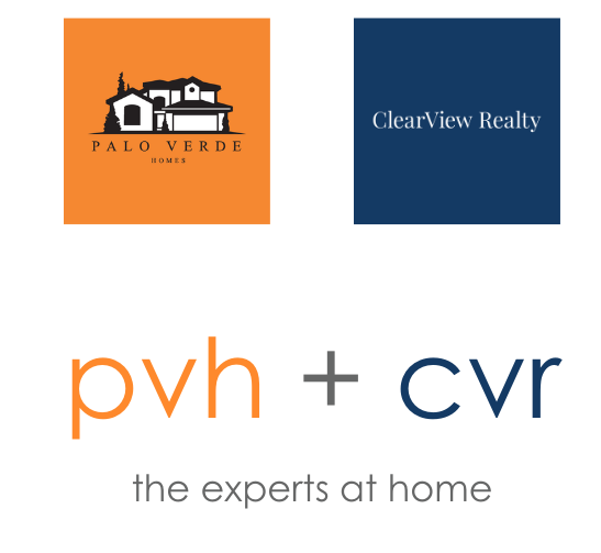 clearview realty, palo verde homes logos