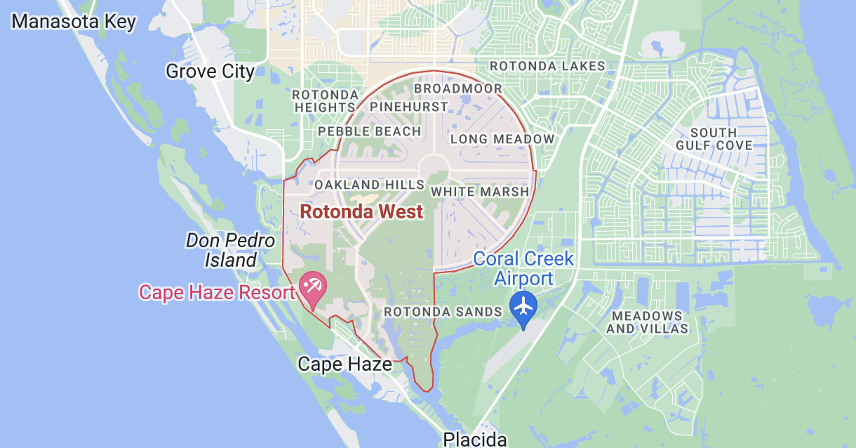 Rotonda West Florida Map
