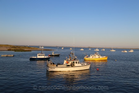 The fishing fleet in Chatham Harbor