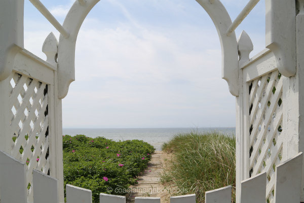gate to beach - provincetown ma