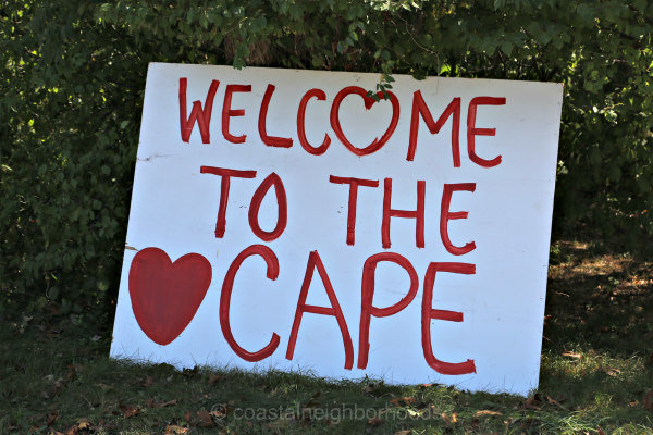 welcome to the cape sign