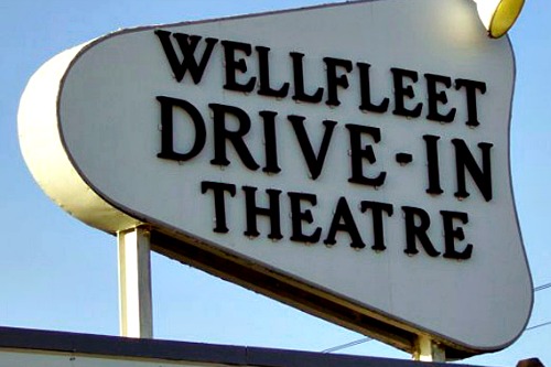 wellfleet drive-in theatre sign