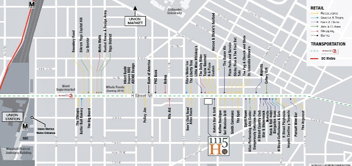 1115 H Street Map