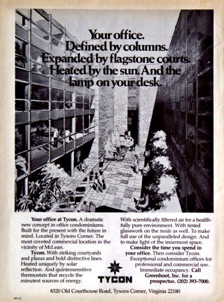 tyson corner real estate advertisement 1975