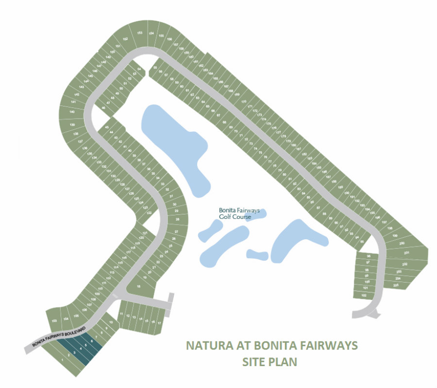 natura at bonita fairways site plan