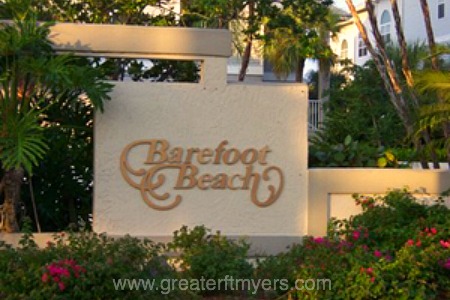 barefoot beach sign