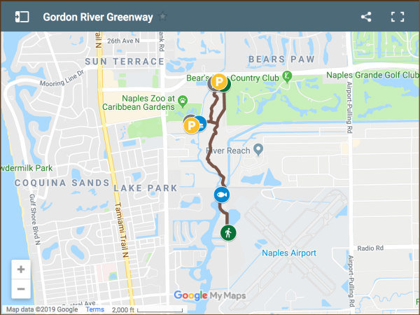 gordon river greenway map - naples fl