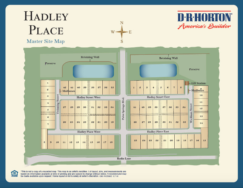 hadley place site map - naples fl