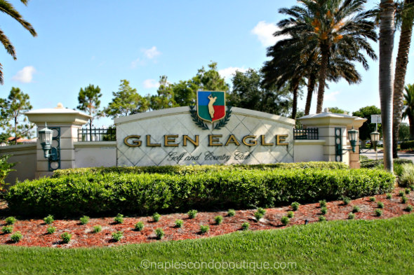 Glen Eagle Golfland Country Club Emb. Eagle Pukka Light Blue hat Cap Naples  Fl