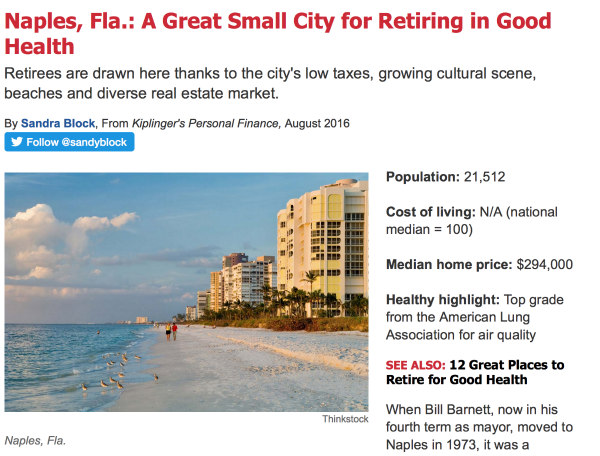 naples top retirement city