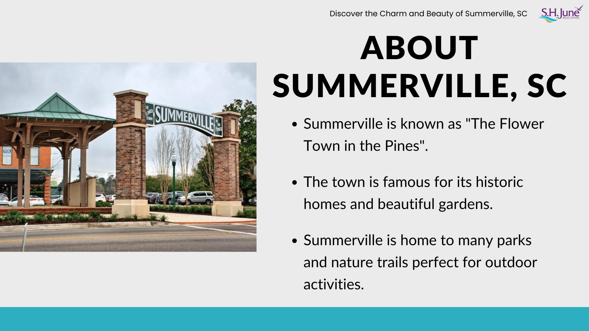 Summerville, SC Embrace Charm, Beauty, and Southern Hospitality S.H. June