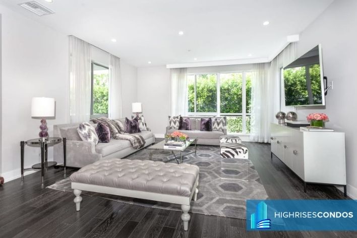 450 & 460 Palm Drive Living Room | HighrisesCondos