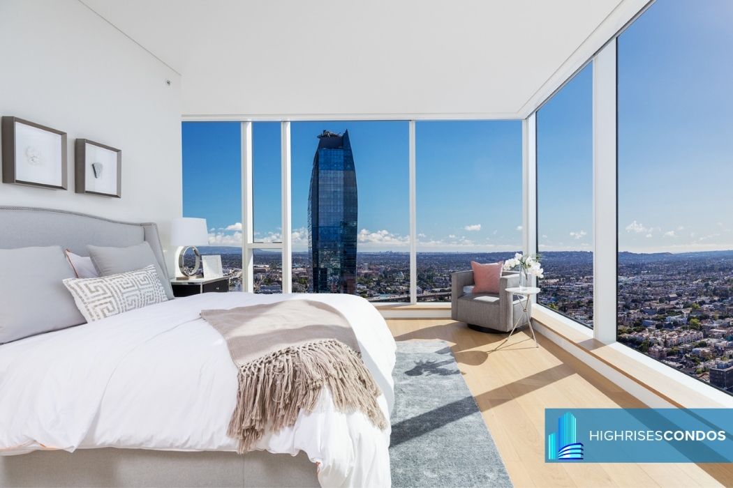 Metropolis Tower 1 Condos - Bed Room - 877-889 Francisco St, Los Angeles, CA