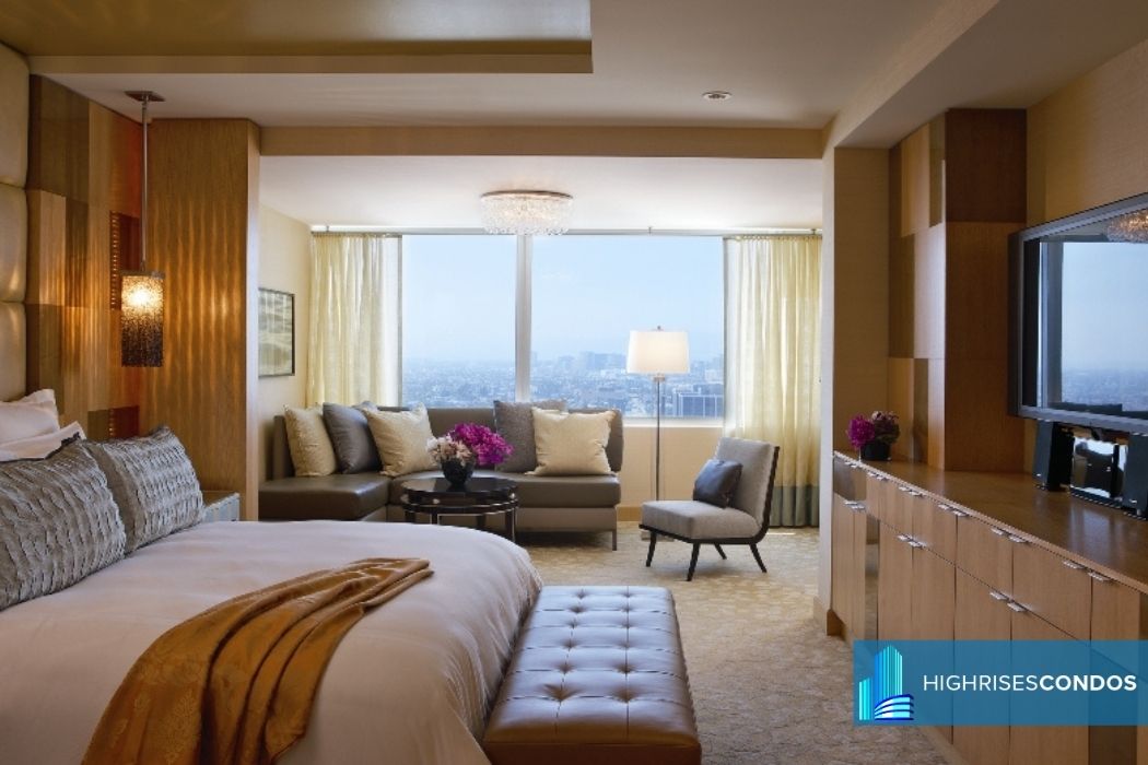 900 W Olympic Blvd - Ritz Carlton Condos - bed room - High Rises Condos