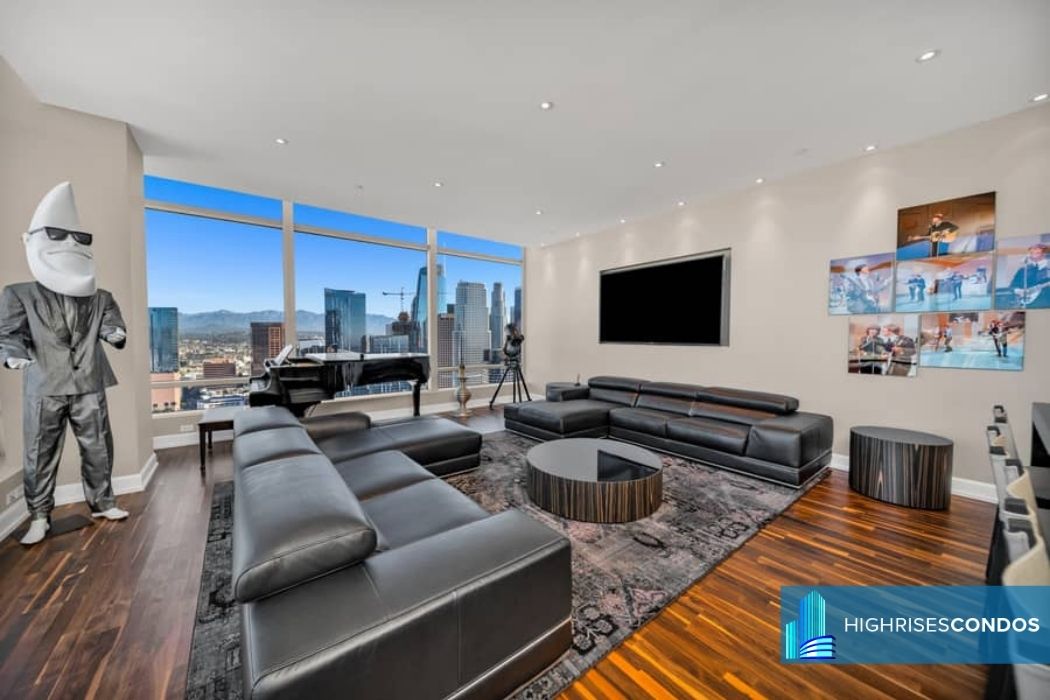 900 W Olympic Blvd - Ritz Carlton Condos - living room - High Rises Condos
