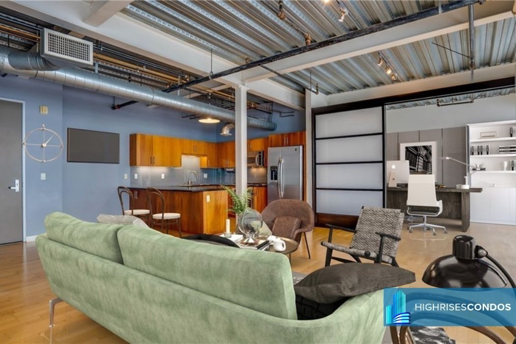 Grand lofts - 1100 S Grand Ave - Living Room - HighrisesCondos