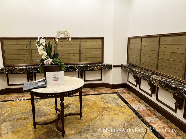 Palermo mail room Colony at Pelican Landing