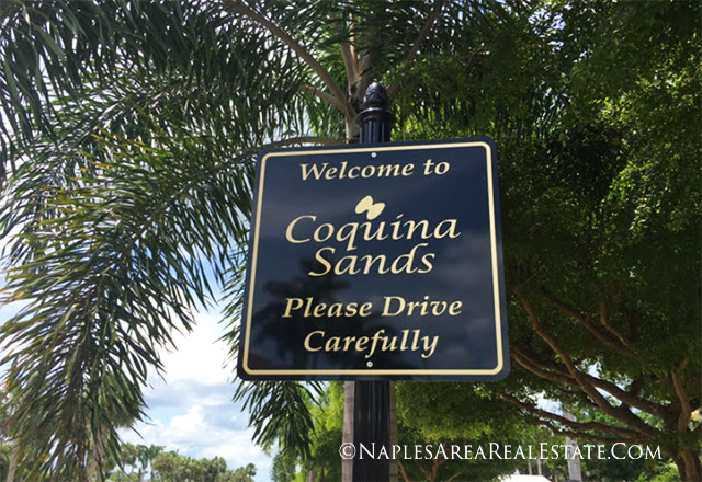 Coquina-Sands-welcome-sign-palm-trees-naples-fl-