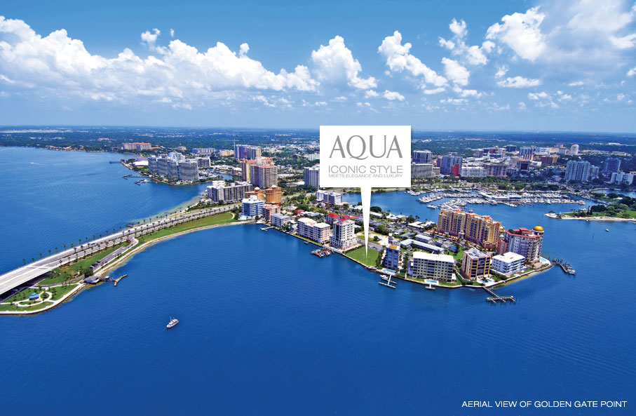 Location of Aqua condos in Sarasota