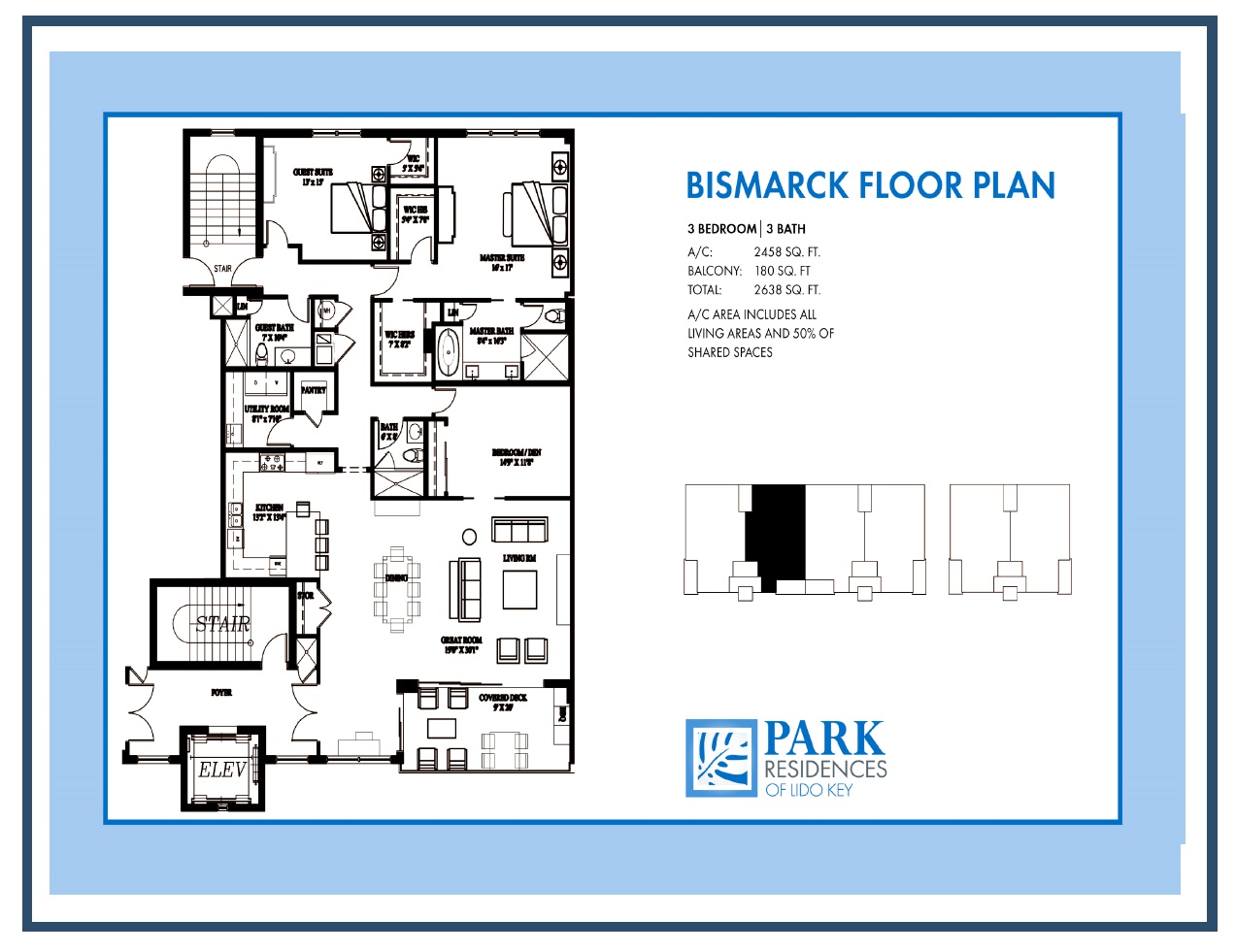 Bizmarck Floor Plan Park Residences of Lido Key