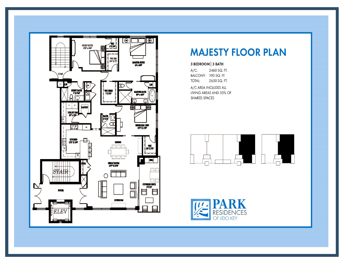 Majesty Floor Plan Park Residences of Lido Key