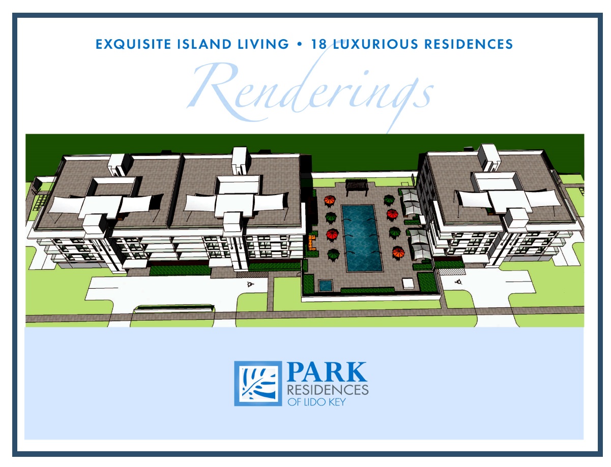 Renderings of Park Residences of Lido Key